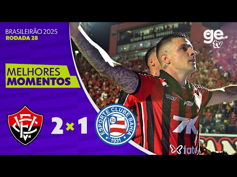 Gols e lances de Vitória x Bahia