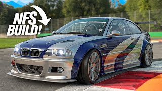 Building the NFS BMW M3 GTR in Gran Turismo 7!