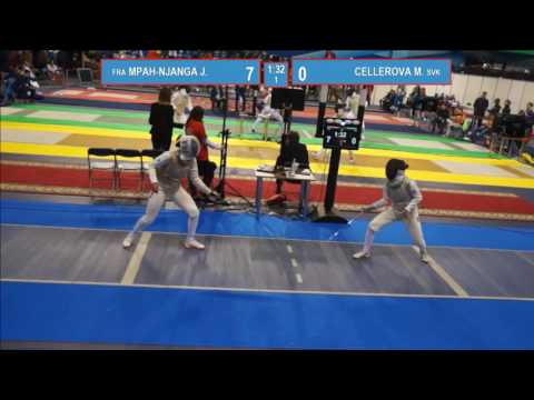 T32. MPAH-NJANGA Jeromine (FRA) - CELLEROVA Michala (SVK). Foil women.