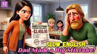 Slow English: James Lost Money... Then He Tried to Win It Back! | English Story for Beginners