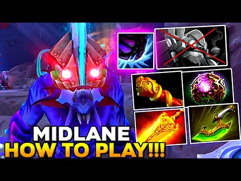 How to Play Midlane Slardar Octarine Core Cd Stun Time Epic Mega Creeps - Dota 2