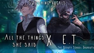 Download lagu ◤Nightcore◢ ↬ All the things she said ✗ E.T. [Switching Vocals | MASHUP] mp3