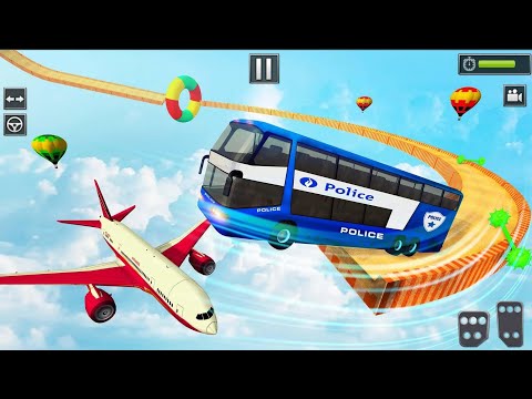 Bus Mega Ramp Impossible Stunt Car Tracks 3D Transporter Driver - Android GamePlay #1