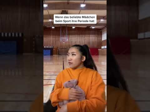 When the popular girl in gym class has her period😂🧡 | Xinting Wang