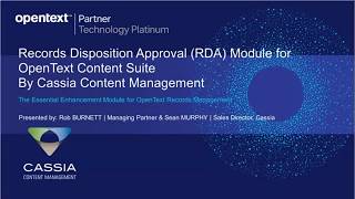 Records Disposition Approval Module For Content Suite video