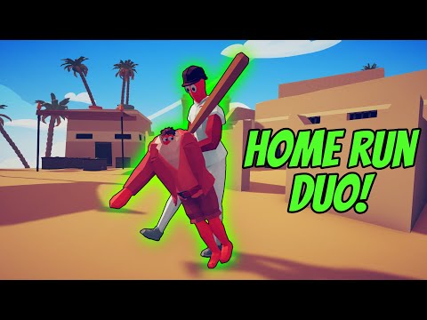⚾Home Run Duo! Batter & Enhanced Halfling vs Every Faction - Totally Accurate Battle Simulator TABS
