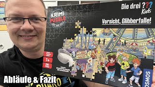 Krimi Puzzle - Die drei ??? Kids - Vorsicht Glibberfalle (Kosmos) - Rätseln + Puzzle in einer Box