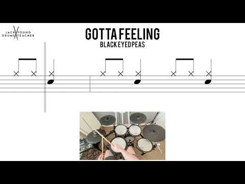 Gotta Feeling  Black Eyed Peas🥁 Medium Beginner Version