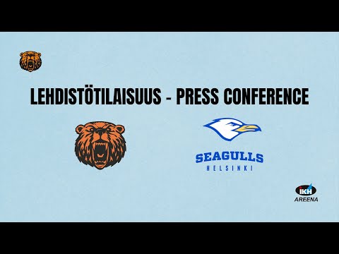 Lehdistötilaisuus Kauhajoki - Seagulls 24.1.2026