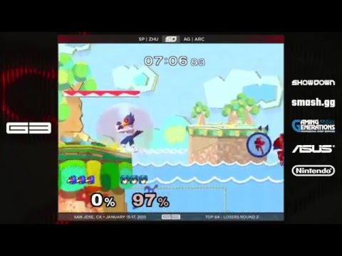 GENESIS 3 - SP|Zhu (Falco) vs AG|Arc (Marth) - Melee Top 64 - LR2