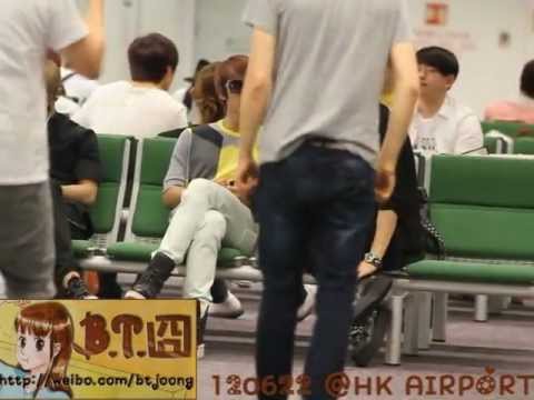 [B.T.]120622 Infinite-Woohyun&Beast-Dongwoon@HONGKONG Airport