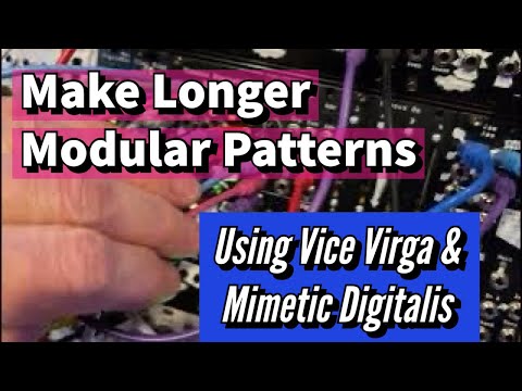 Making longer songs with a 16-step Sequencer like Mimetic Digitalis using a switch like Vice Virga