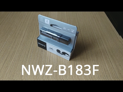 NWZ-B183F - unboxing, read/write speed benchmark