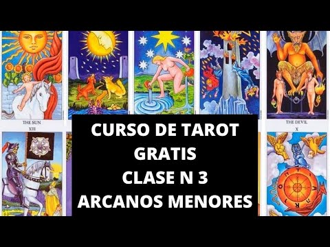 CURSO de TAROT GRATIS 👍/ CLASE n 3 / ARCANOS MENORES🌹🌷🌻