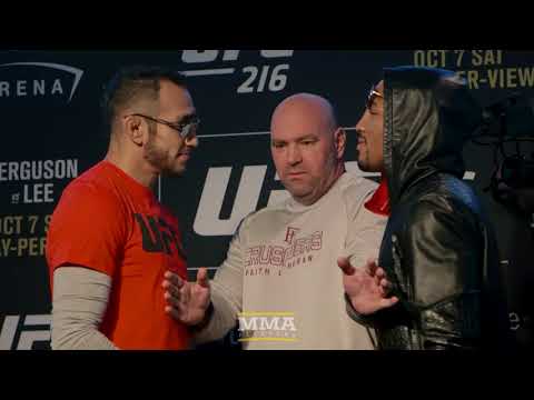 UFC 216: Tony Ferguson vs. Kevin Lee Media Day Staredown - MMA Fighting