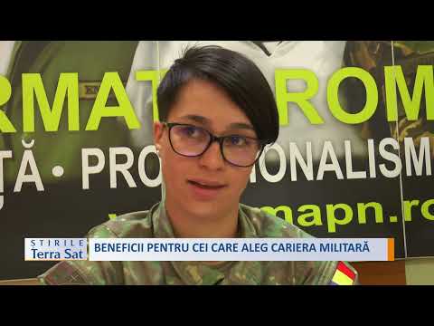 BENEFICII PENTRU CEI CARE ALEG CARIERA MILITARĂ