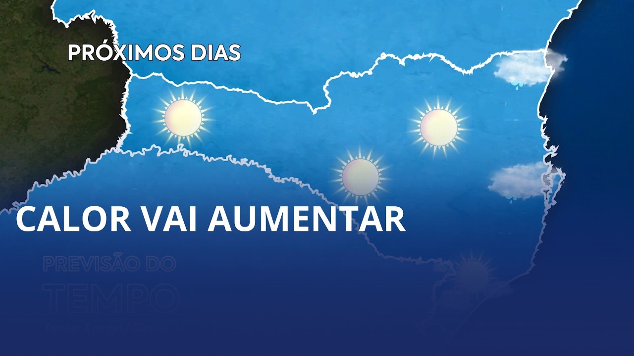 Calor aumenta nos próximos dias