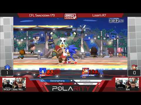 CFL Smackdown 179 WiiU - King Will (Sonic) vs Kiki (Diddy Kong) - Losers