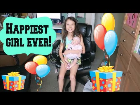 Happiest girl ever ~ She gets her reborn! Feb 4 2016 (day 266)