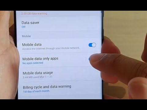 How to Enable / Disable Mobile Data Only Apps on Galaxy S20 / Ultra / Plus