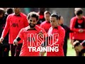 Inside Training: Salah v Trent, new look for Tsimikas & Reds regroup ahead of Brighton