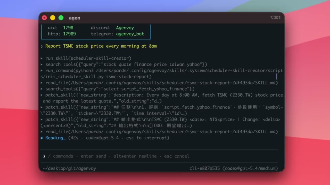 Scheduler demo