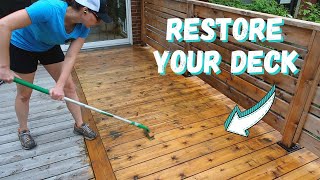 Deck restoration | How to clean and stain a deck