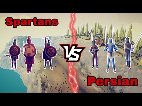 SPARTANS vs PERSIAN  -  The Battle of Thermopylae in TABS  -  Totally Accurate Battle Simulator