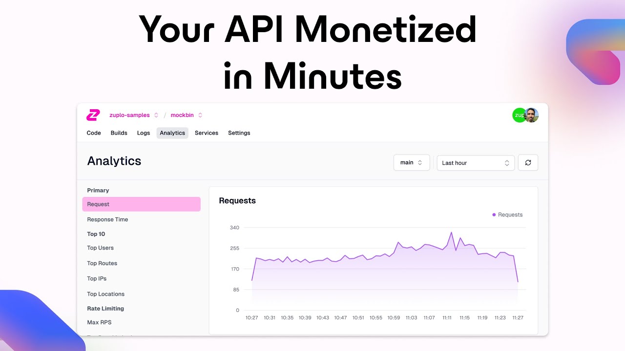 Zuplo API Monetization demo video