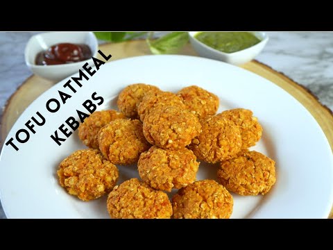 Vegan Tofu Oatmeal Kebabs - Vegetarian Alternative for Meatless Kebab