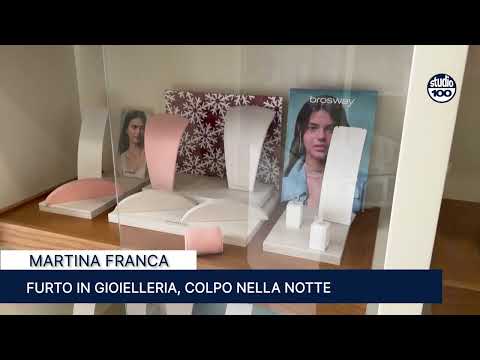 Jewelry shop robbery in Martina Franca, robbery during the night