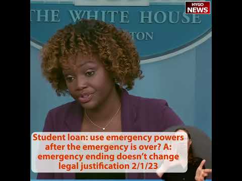 Student loan: use emergency powers after emergency over? A: emergency ending doesn’t change legal