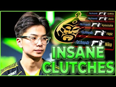 TECHNO4K INSANE CLUTCH PLAYS - THE MONGOLZ