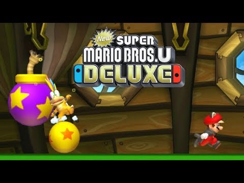 New Super Mario Bros. U Deluxe - Part 4 [Lemmy's Swingback Castle - Acorn Plains] - Nintendo Switch Video