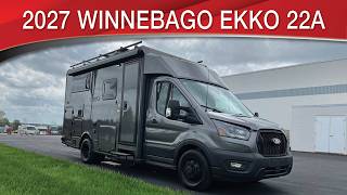 A preview image of the linked video showcasing 2027 Winnebago EKKO 22A