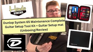 Video thumbnail for Dunlop System 65 Maintenance Complete Guitar Setup Tool Kit + Guitar Setup mat (Unboxing/Review) by Hendo Reviews
