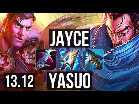 JAYCE vs YASUO (TOP) | 17/2/5, 66% winrate, Legendary | KR Diamond | 13.12