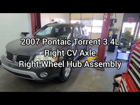 Right Front Wheel Hub Assembly & CV Axle on a 2007 Pontiac Torrent