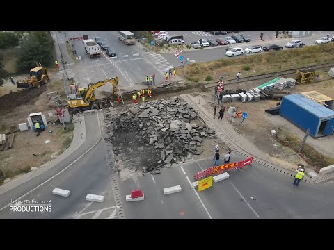 GIROC - DJ 595 - CF 125 - Refacere trecere de cale ferată și amenajare sens giratoriu - 27.08.2024