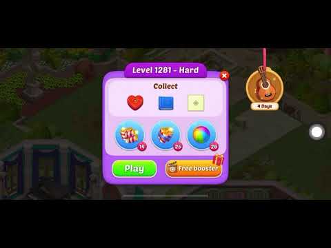 Matchington Mansion Lvl 1281 (no booster) #matchington #mobilegames