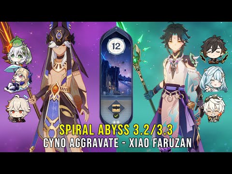 C0 Cyno Aggravate and C0 Xiao Faruzan - Genshin Impact Abyss 3.2 - Floor 12 9 Stars