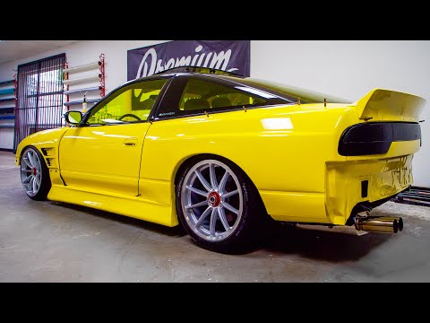 240SX GETS JDM YELLOW TINT - VINYL WRAPPING Calvin's 🍌 Nissan 240SX