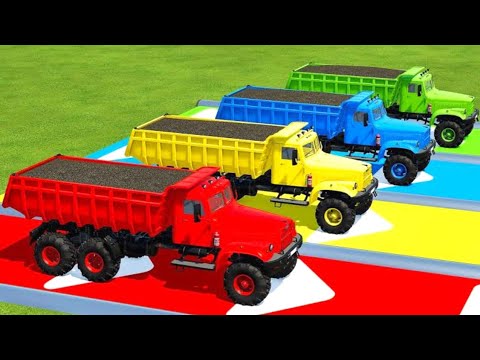 Load Sunflower And Transport With Mercedes And Kraz Trucks - Farming Simulator 2022