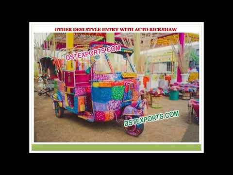 Indian wedding gold metal palki unique open style palki & do...