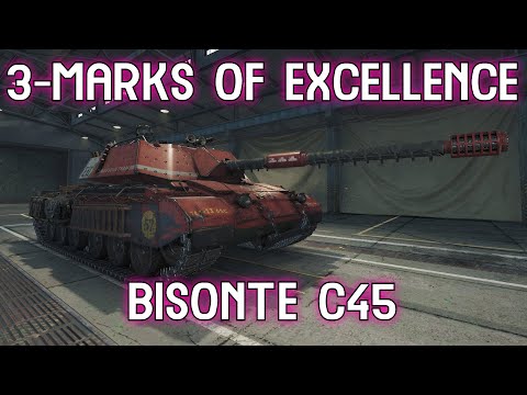 Highlight: Bisonte C45 3-Marks of Excellence Battle [World of Tanks]