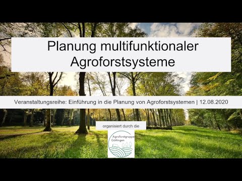 Agroforst Online Workshop Teil 2 mit Nicolas Haack