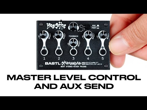BESTIE Compact Audio Mixer With Master and Send Level Control