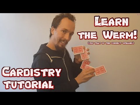 The Werm! Cardistry werm tutorial. Card magic tutorial for the worm card display.