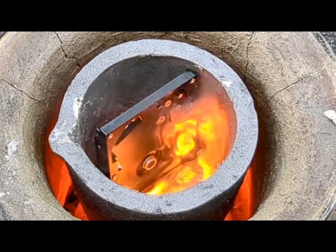 Melting Hard Drives for Pure Aluminum