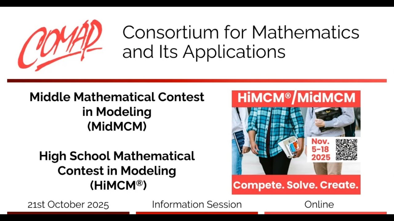 COMAP HiMCM/MidMCM Webinar: Informational Session